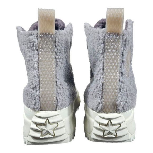 Converse Unisex Run Star Hike Sherpa Sneakers Size 7 Women's Mauve 172202C NWB - Picture 3 of 10